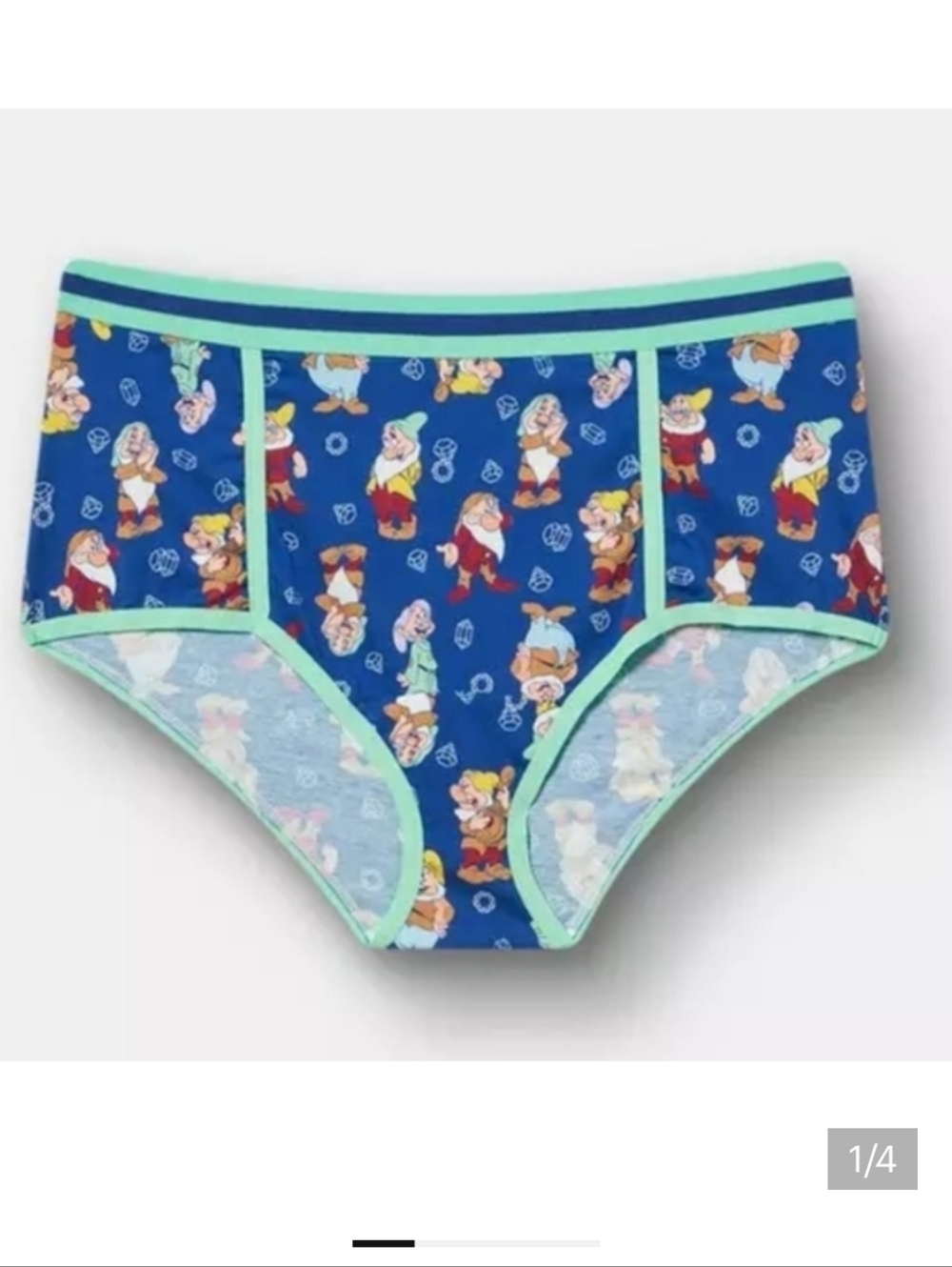 🆕️🐦 DISNEY SNOW WHITE & THE 7 DWARFS MID RISE COTTON BRIEF PANTIES 🐦